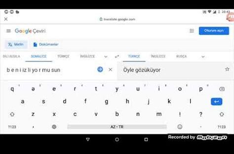 Somalice Türkçe çeviri